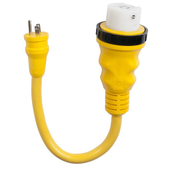 Marinco Shore Power Pigtail Adapter, 15 Amp 125V Male to 50 Amp 125/250V Female image number 0