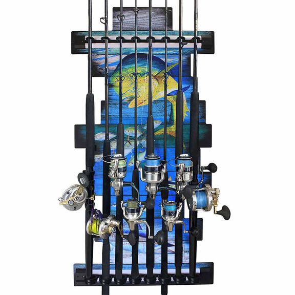 Guy Harvey Mahi Mahi 8 Rod Wall Rack image number 2