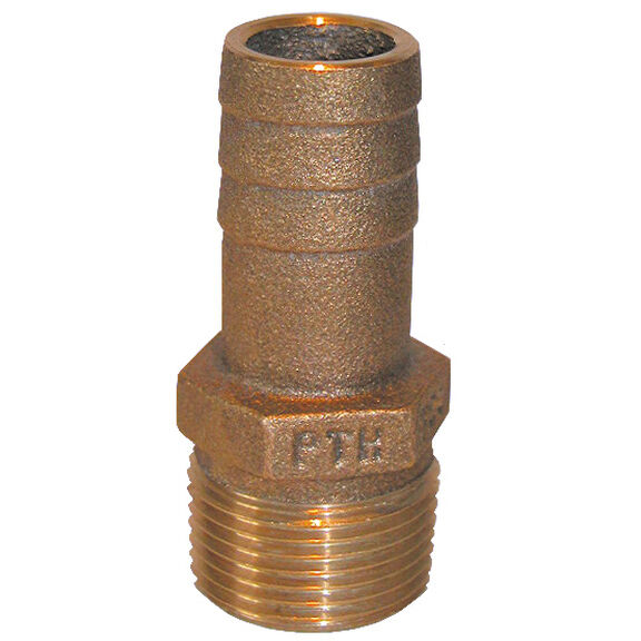 PTH, Straight Standard Flow Bronze Fitting, 2-1/2" Pipe, 2-1/2" Hose, Dim 4"x2", 1.75lb. image number 0