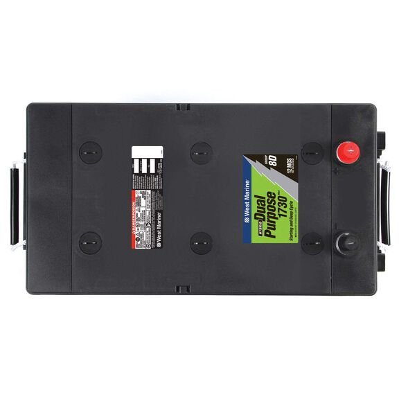 Group 8D Dual Purpose Marine Battery, 185 Amp Hours, 1425 Cold Cranking Amps, 1730 Marine Cranking Amps, 440 Reserve Minutes image number 1