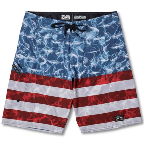 Men's Sharkskin Americamo Board Shorts image number 0