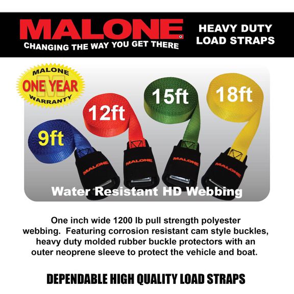 18' Load Strap with Foam Buckle Sleeve, 2-Pack image number 1