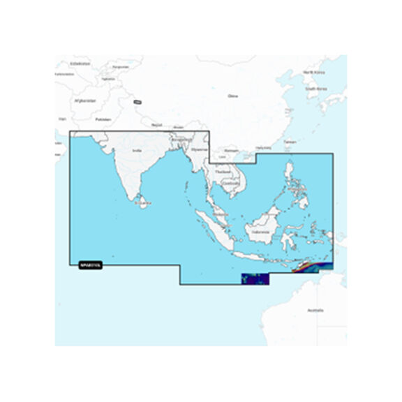 Navionics Platinum+ AE010L Indian Ocean and South China Sea. Electronic Chart image number 0
