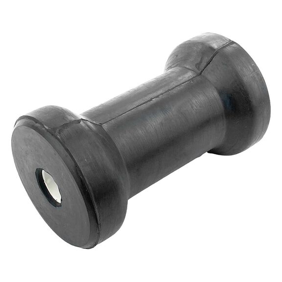 5" Trailer Spool Roller, Black Rubber image number 0