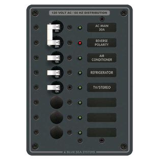 AC Main Circuit Breaker Panel, Main + 6 Positions