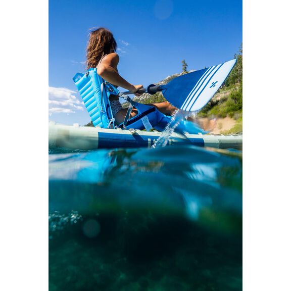 Crazy Creek Inflatable AirLounger Original Chair for Camping, Backpacking, Beaches, Comfort on All Terrains, Adjustable Straps, Compact Design, Dual Purpose, Chair and Pad in one, Big Sky Blue image number 6