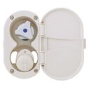 Trinidad Transom Shower Cold Only, Warm White Cup & Lid, Small Warm White Sprayer, 6' White Rubber Hose, Chrome Trinidad Handle image number 6