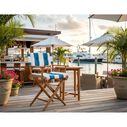 Premium Grade Teak Newport Folding Director's Chair with Cabana Regatta Sunbrella&reg; Fabric Seat Cushions image number 3