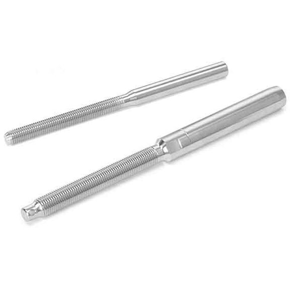 Replacement Rigging Stud Machine Swage 1/8" Wire, 10-32 Thread image number 0