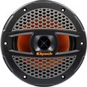 7" Marine Coaxial Speaker with Onyx Steel Colored Grille and LED Lights image number 1