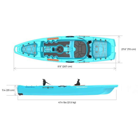Tide Runner 8.8 Sit-On-Top Kayak image number 6