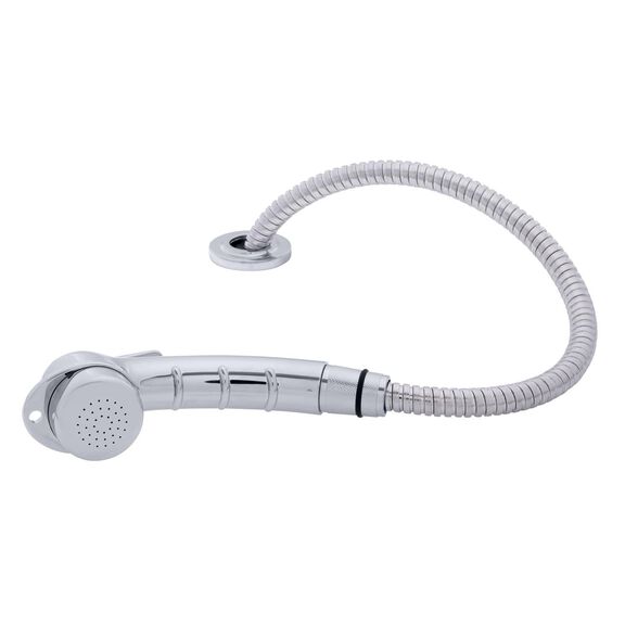 Deck-Mount Sprayer Small Chrome Sprayer, 6' Stainless Steel Hose, Low Profile Holder image number 1