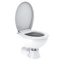 COMMODORE CM3RMT Quiet Flush Electric Marine Toilet Boating Head &ndash; Fresh Water, 24V, with Solenoid Valve image number 2