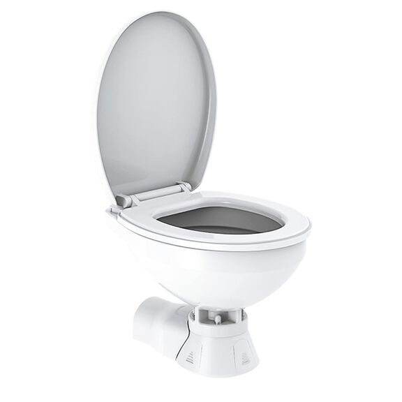 COMMODORE CM3RMT Quiet Flush Electric Marine Toilet Boating Head &ndash; Fresh Water, 24V, with Solenoid Valve image number 2