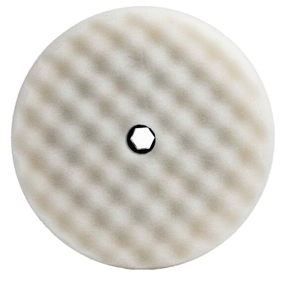 Pad 8" Double Sided Quick Disconnect White Compounding image number 0