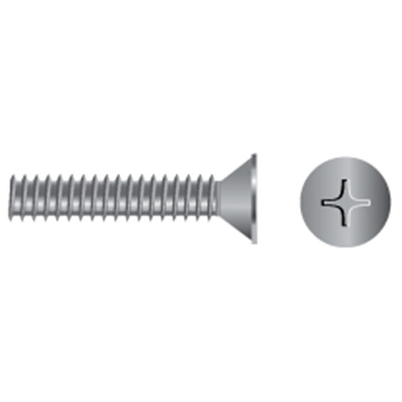 Stainless Steel Phillips Flat-Head Coarse Thread  Machine Screws image number 0