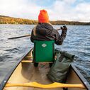 Crazy Creek Canoe Chair III for Kayaking, Fishing, Camping & More, Detachable for Off The Boat Use, 250 LBS Weight Capacity, Adjustable Straps, Water-Resistant, Forest Green image number 4