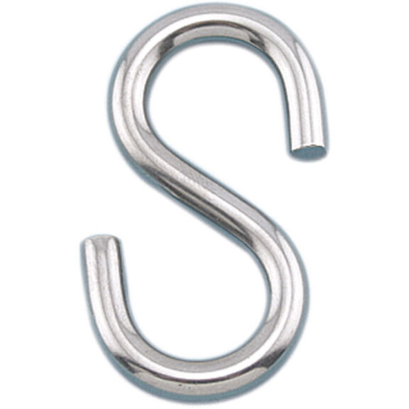 Stainless Steel "S" Hook for 3/16" Wire image number 0