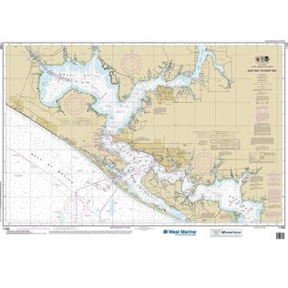 Maptech&reg; NOAA Recreational Waterproof Chart-Intracoastal Waterway East Bay to West Bay, (11390)