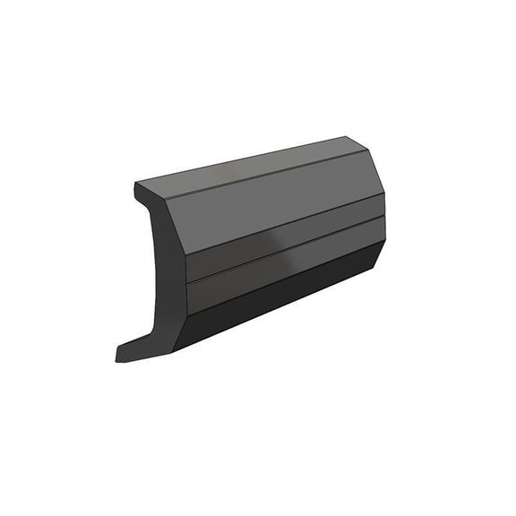Rigid Black Rub Rail Kit, 1 7/16" x 5/8", 3 Pieces 7.5', 7.5' & 5' Lengths image number 0