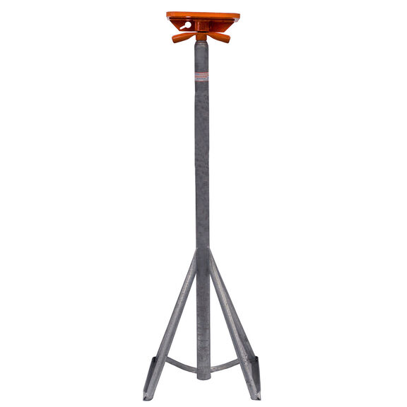 67" to 84" Flat Top Galvanized Powerboat Stand image number 0