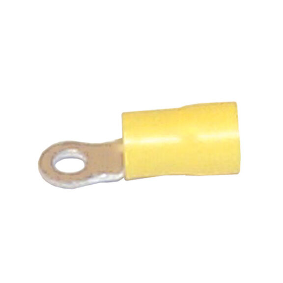 12-10 AWG Ring Terminals, #6, Yellow, 100-Pack image number 0