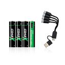 ZX AAA Rechargeable Batteries 4pk image number 0