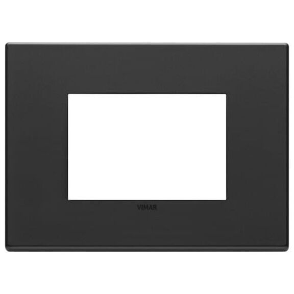 Vimar VMP22653.03EXT Eikon Total Look 3-Module Cover Plate, Lava Grey, Exterior image number 0
