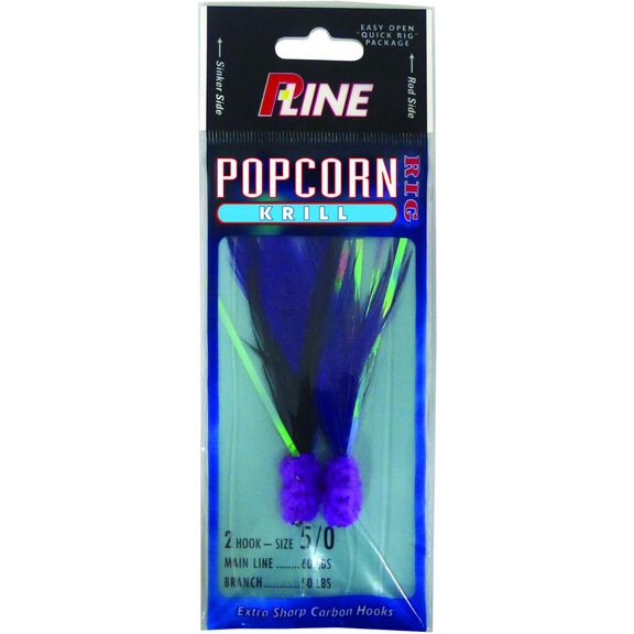Popcorn Krill 2 Hook Bottom Fish Rig, 5/0 image number 0