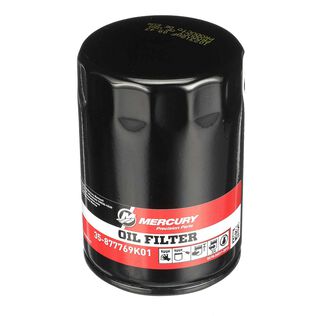 Mercury Verado Oil Filter 877769K01 for Mercury L6 200-350hp Verado and Mercury L6 Racing 400R Outboards