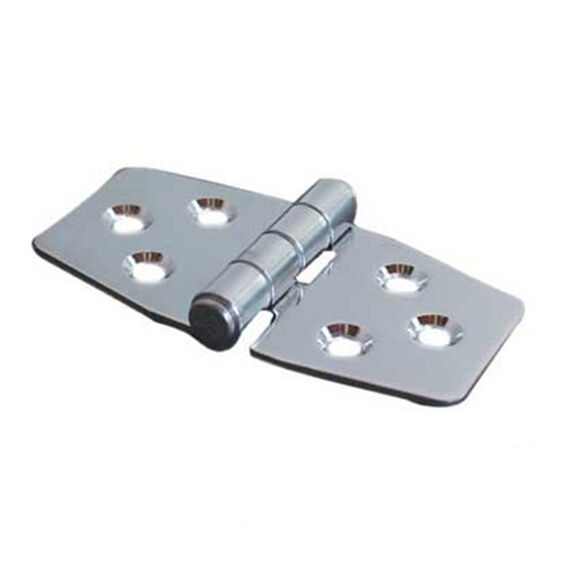 Squared Euro Strap Hinge with Three Screws, 3" x 1-1/2", Reverse Style image number 0