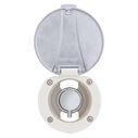 Aidack Recessed Control Valve Hot/Cold Mixer, Warm White Cup with Stainless Steel Lid, Chrome Aidack Handle image number 1