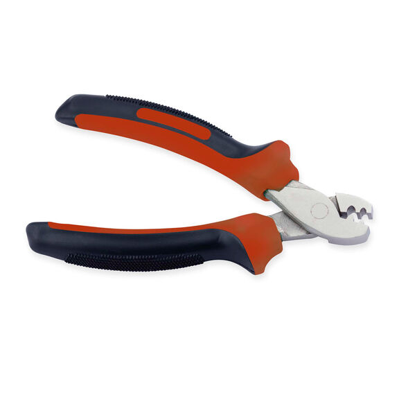Crimper Tool with Teeth, 6 in / 15.2 cm, use with size #0 - #6 sleeves image number 0