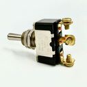 Chrome Plated Toggle Switch, (On)/Off/(On), SPDT image number 1