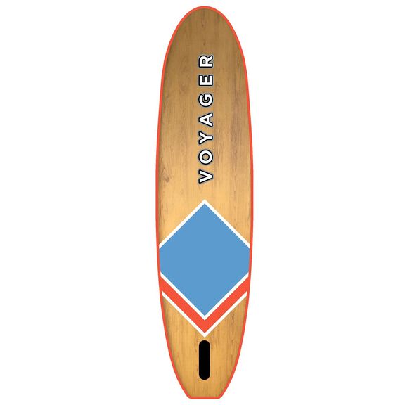 10'10" Wood Blue Inflatable Stand-Up Paddleboard Package image number 2