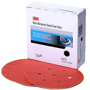 6" Red Abrasive Hookit&trade; Disc D/F