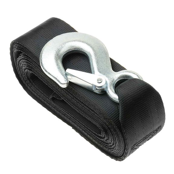 Trailer Winch Strap and Hook, 20' x 2" image number 0
