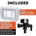 COMMODORE CM5RMT Deluxe Electric Marine Toilet Boating Head &ndash; Fresh Water, 12V, with Smart Panel & Solenoid Valve image number 3