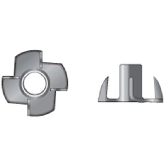 10-24 Stainless Steel Tee Nuts, 2-Pack image number 0
