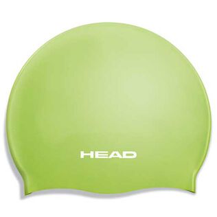 Silicone Flat Junior Swim Cap, Lime
