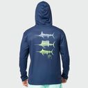 Men's Gradient Bills Eco Coast Sun Protection Hooded Shirt image number 0