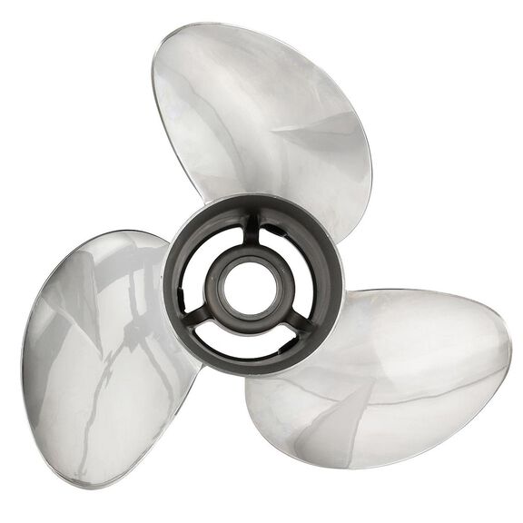 Q3 14.5" Diameter X 17" Pitch, 3-Blade Stainless Steel Propeller, Right Hand Rotation, High Polished Finish image number 1