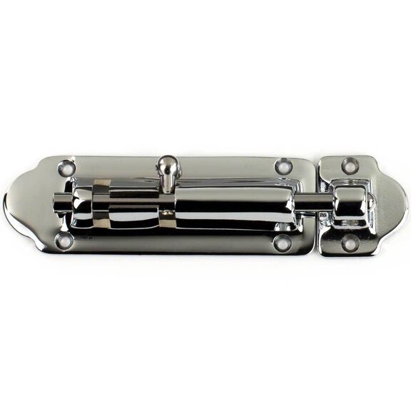Chrome-plated Brass Barrel Bolt, 4&rdquo;L image number 0
