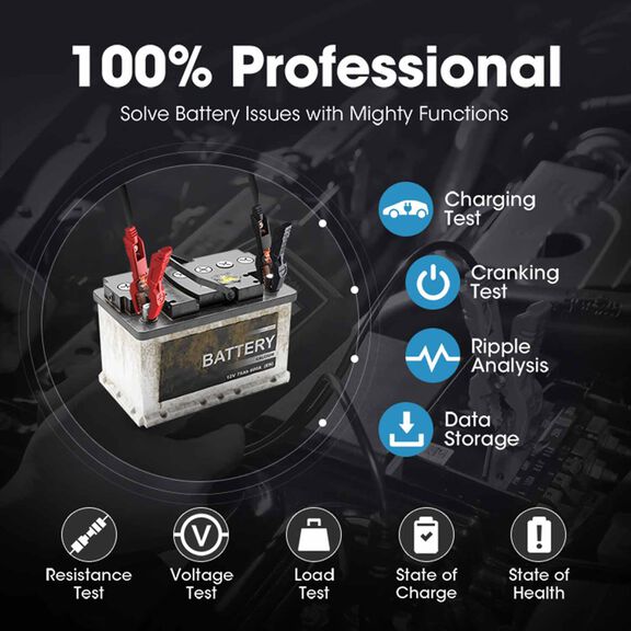 12V Battery & 12V/24V System Tester image number 7