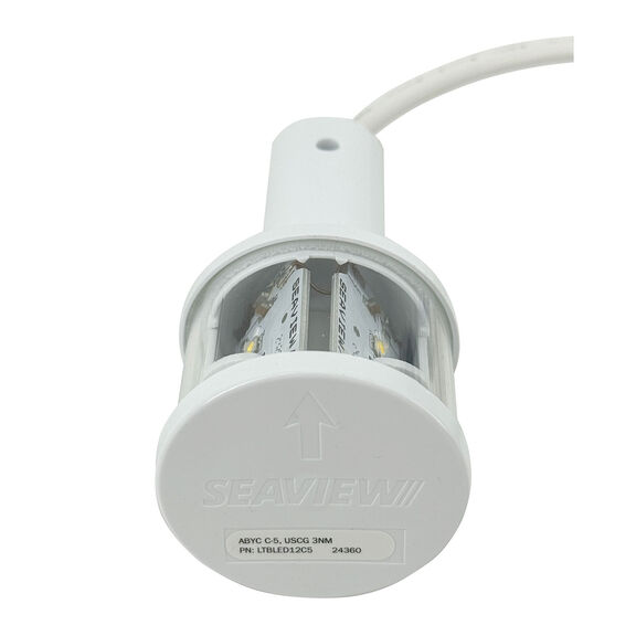 3 NM Round LED Masthead and All-Round C-5 Navigation Light, White image number 2