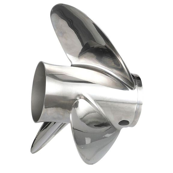 Q3 14.5" Diameter X 17" Pitch, 3-Blade Stainless Steel Propeller, Right Hand Rotation, High Polished Finish image number 0