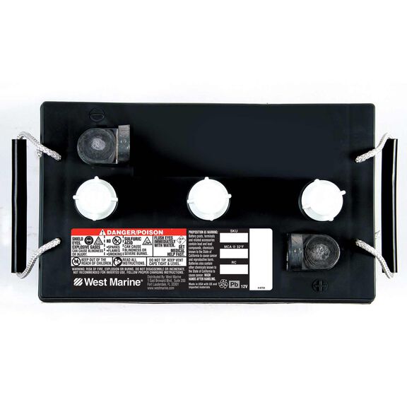 6V Deep Cycle Flooded Marine Battery, 370 Amp Hours, Group 8L16 image number 1