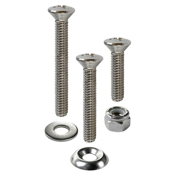 Phillips Oval Head Machine Screw Kit, 72 Piece, Stainless Steel image number 1