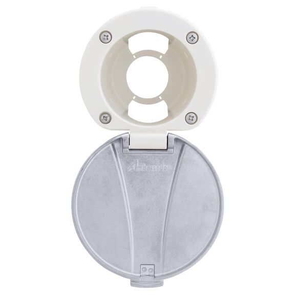 Recessed Cup & Lid Set Stainless Steel Lid / Plastic Cup Warm White image number 1