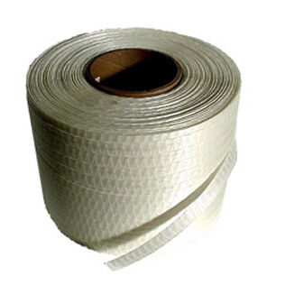 Heavy-Duty Woven Strapping, White